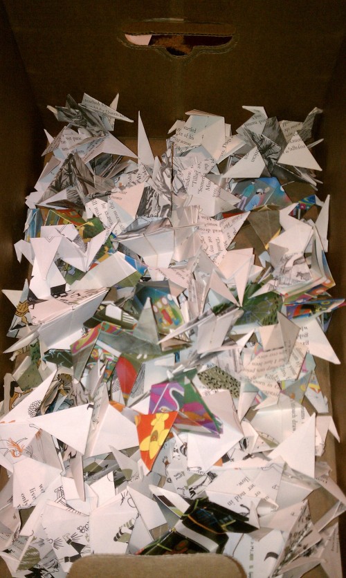 99 paper cranes